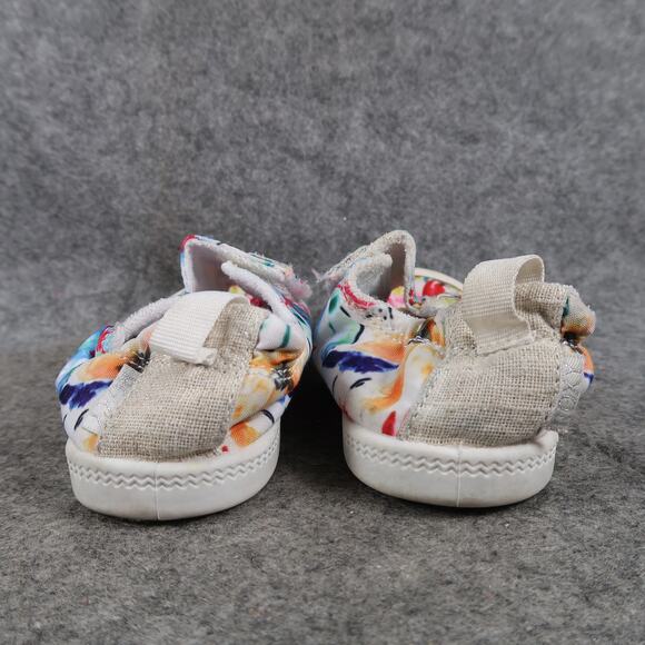 Roxy Shoes Kids Toddler 10 Sneakers Bayshore Hook N Loop Colorful Easy On Casual - Picture 4 of 10